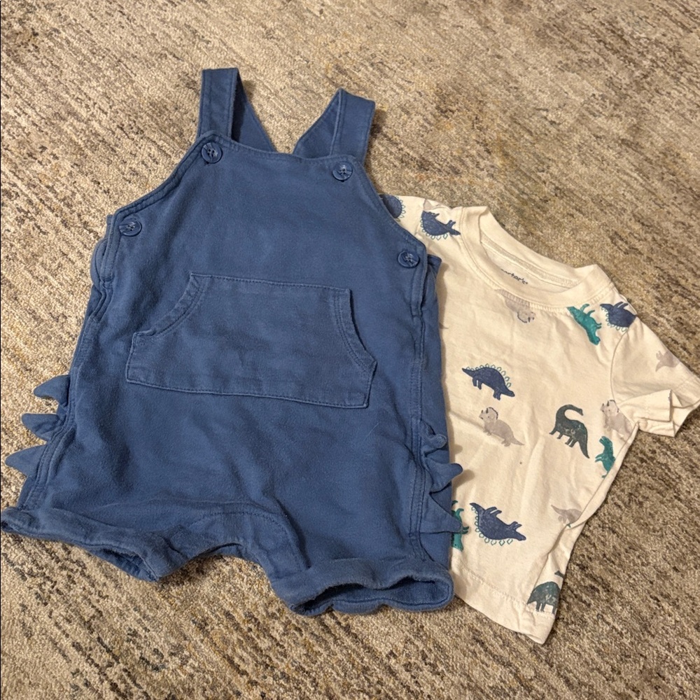 Carter's Baby Dino Romper & Shirt